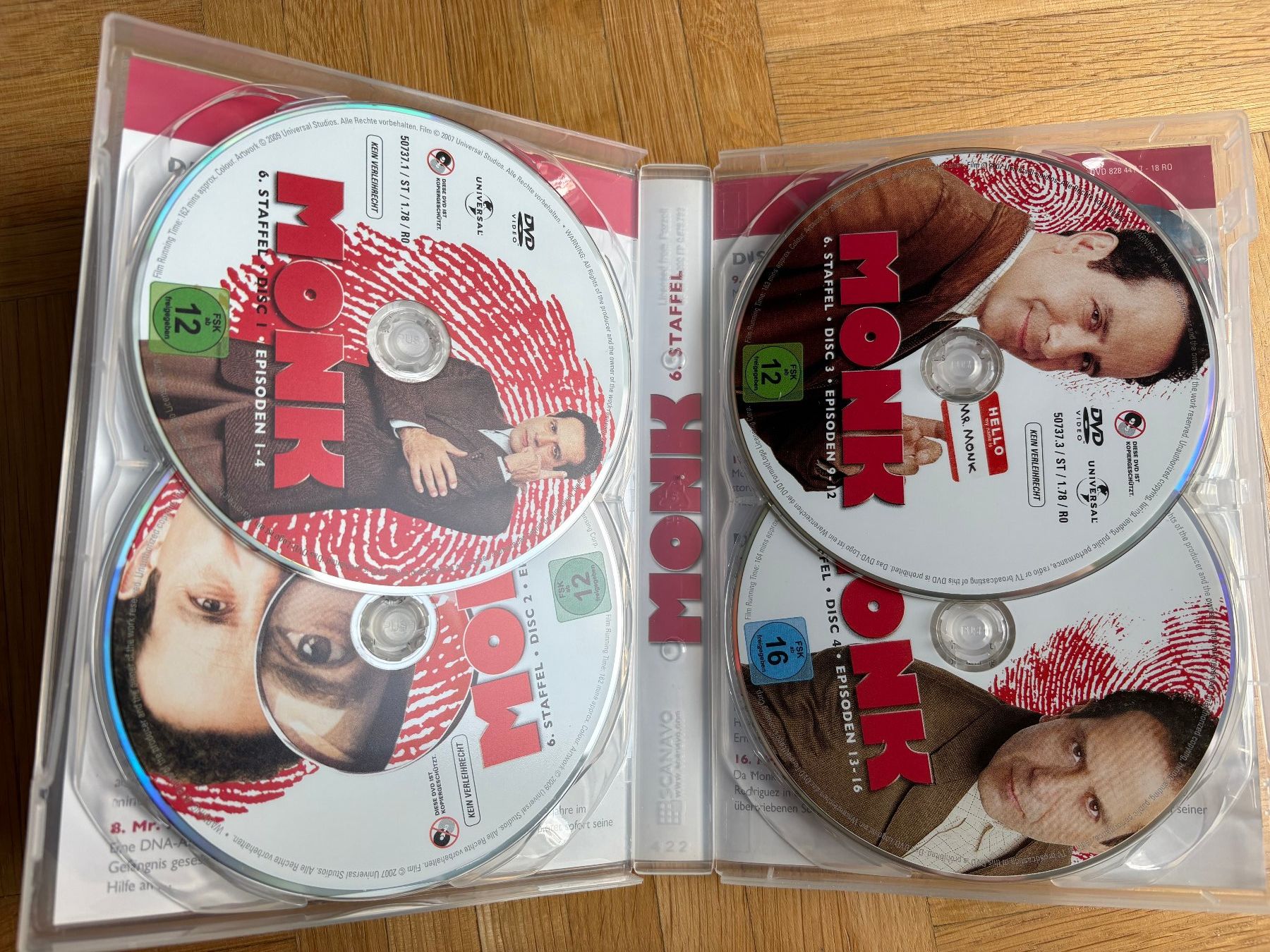 Alle DVDs: Monk - 6. Staffel - DVD – Neu (gemäss Beschreibung) aus Zürich von Malcom 1