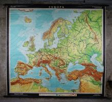 XL Schulwandkarte, Wall Map, Wandkarte "Europa"