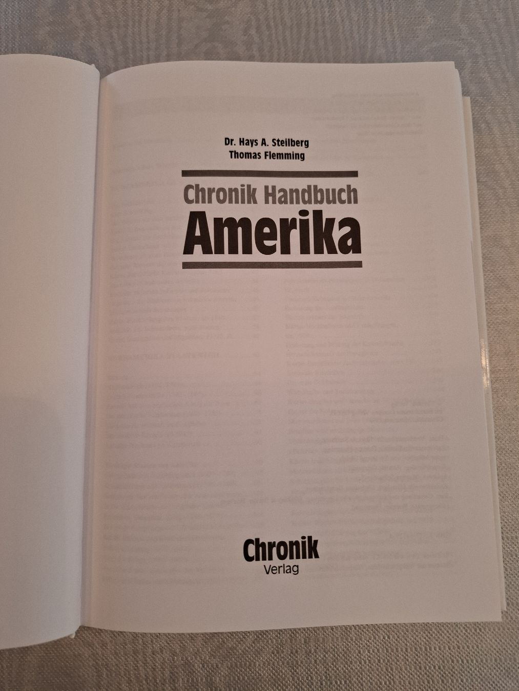 Libri: Chronik Handbuch Amerika - Geschichte der USA – Nuovo (secondo la descrizione) da Bäretswil venduto da Galada 1