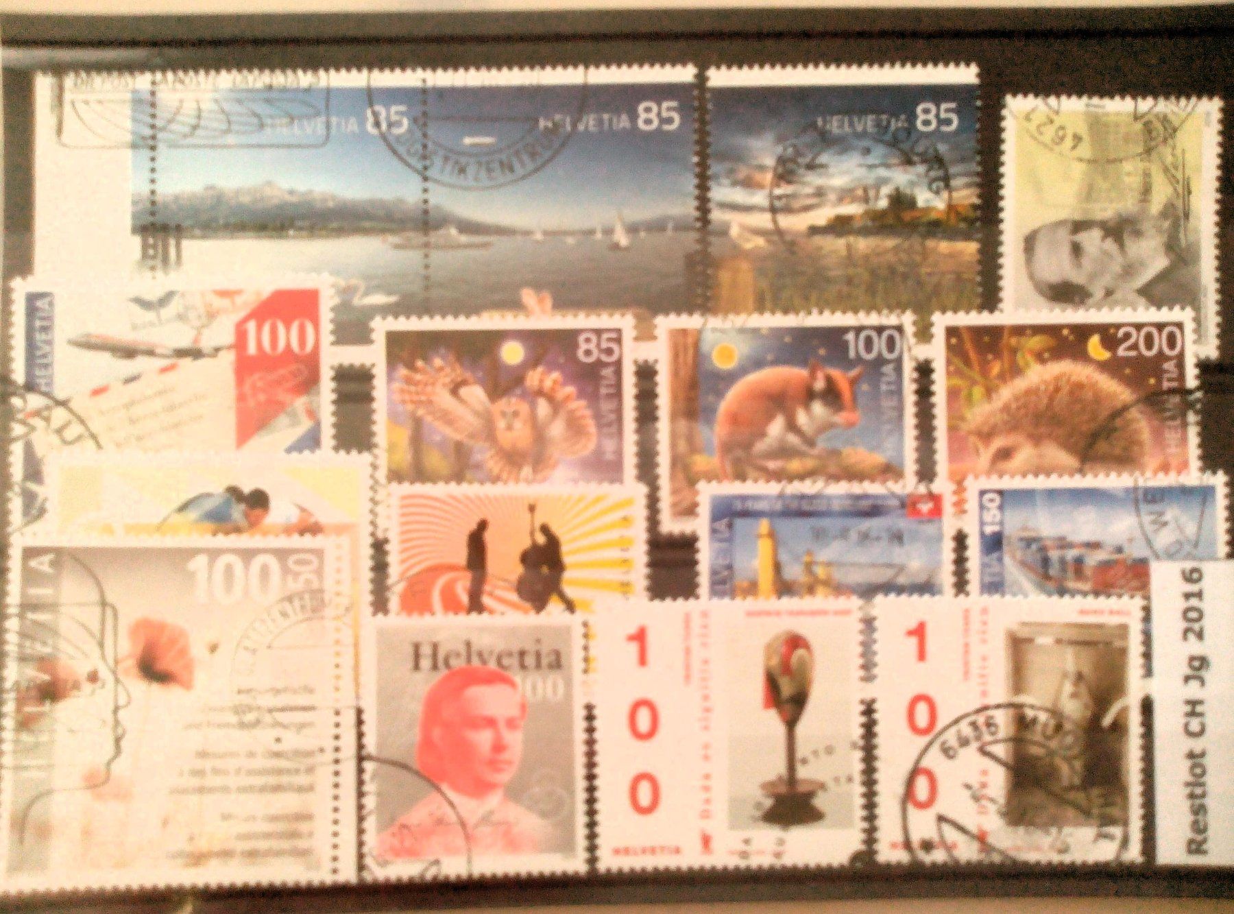 Alle Briefmarken: Restlot CH Jg2016 – Gebraucht aus Brüttisellen von goldtaler
