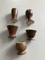 Keramik Sake Becher Set, Vintage Design, 5 Stück, Top!