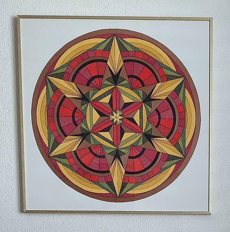 Dipinti: Mandala 70x70cm handgemaltes Bild – Nuovo (secondo la descrizione) da Stans venduto da wer_fd5f