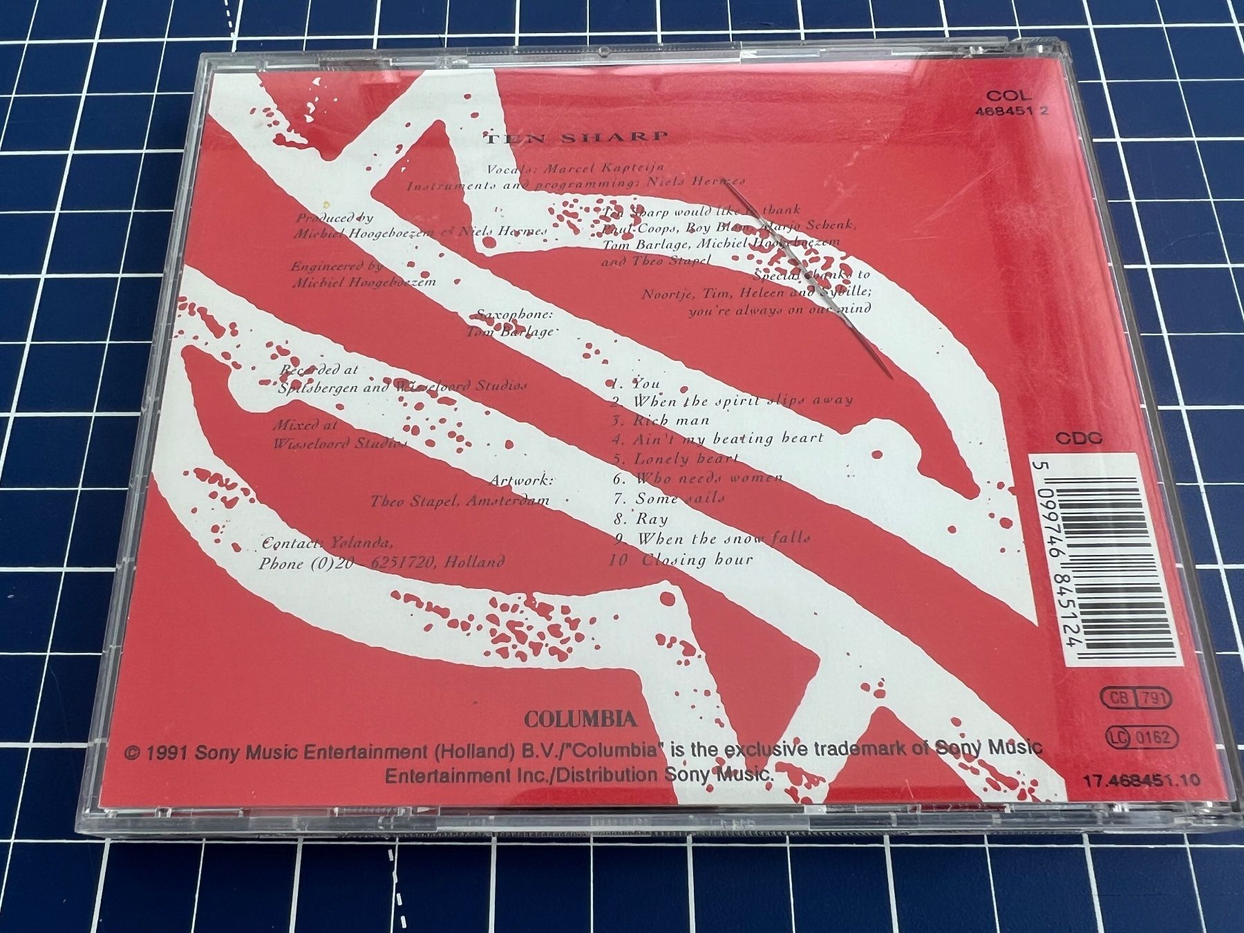 CD: Ten Sharp – Under The Water-Line – Usato da st.gallen venduto da sophiephie 2