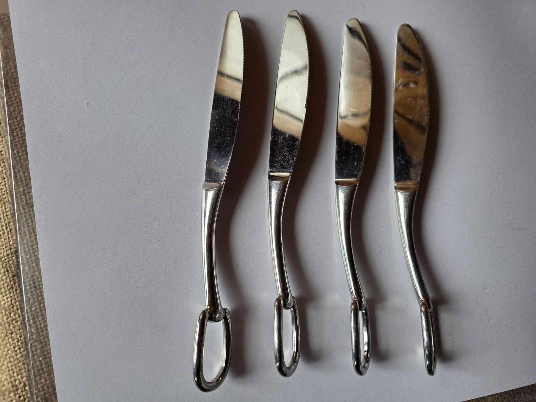 Posate: 4 Hermès Paris Tafel Messer Dinner Knife Attelage – Usato da Walterswil BE venduto da Lonitti