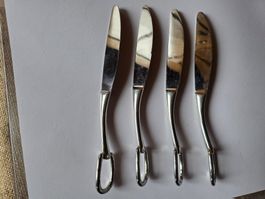 4 Hermès Paris Tafel Messer Dinner Knife Attelage