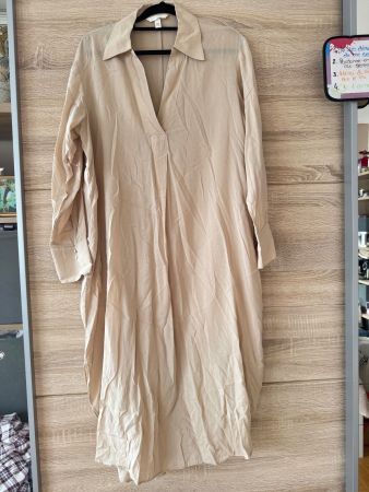 Robe longue beige