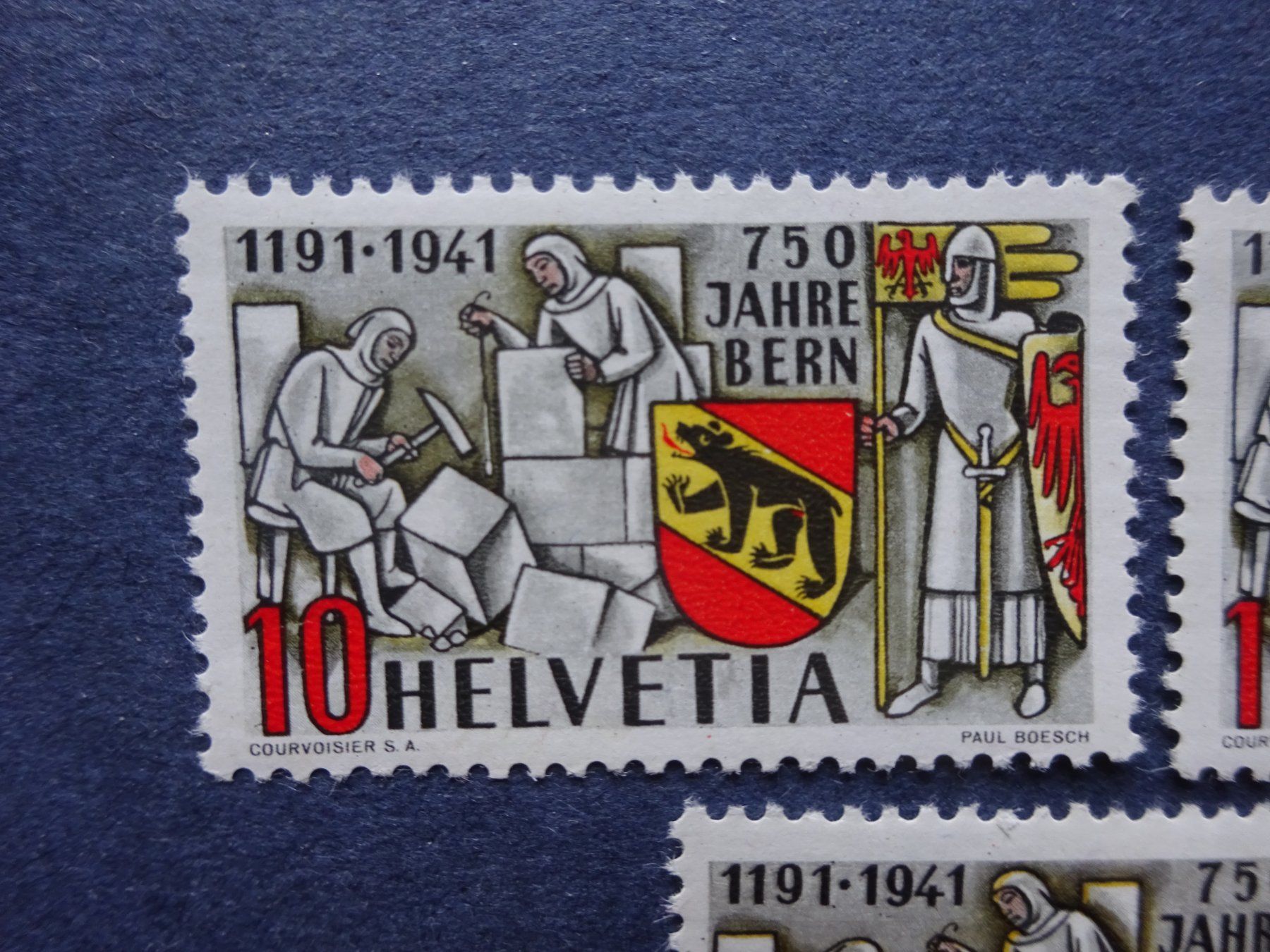 Tutti i francobolli: 1941 253, 253b & 253 c postfrisch** LUXUS – Usato da Appenzell-Steinegg venduto da adi1975 3