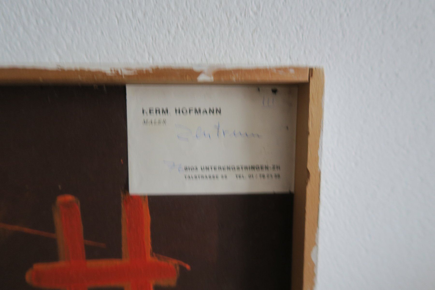 Dipinti: Hermann Hofmann, 1920-1996 (CH) – Usato da Basel venduto da PAUL_ART 5