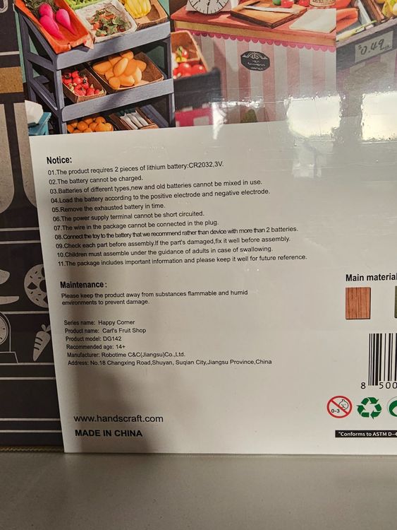 HandsCraft Happy Corner Carls Fruits Shop Bastelset Kaufen auf Ricardo