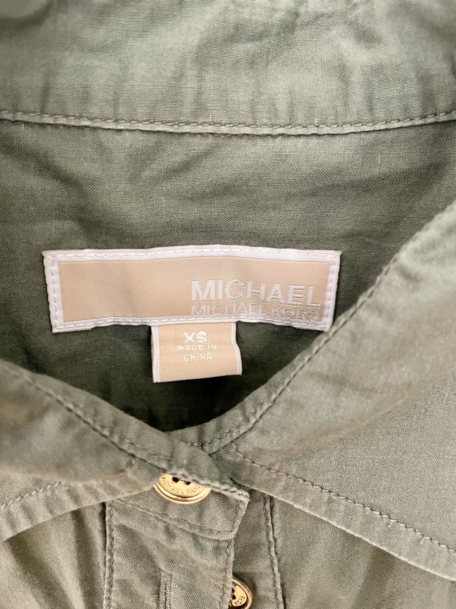 Michael Kors Camicette: Michae Kors Hemd in Khaki, Gr. S – Usato da Zürich venduto da vik_isi 2