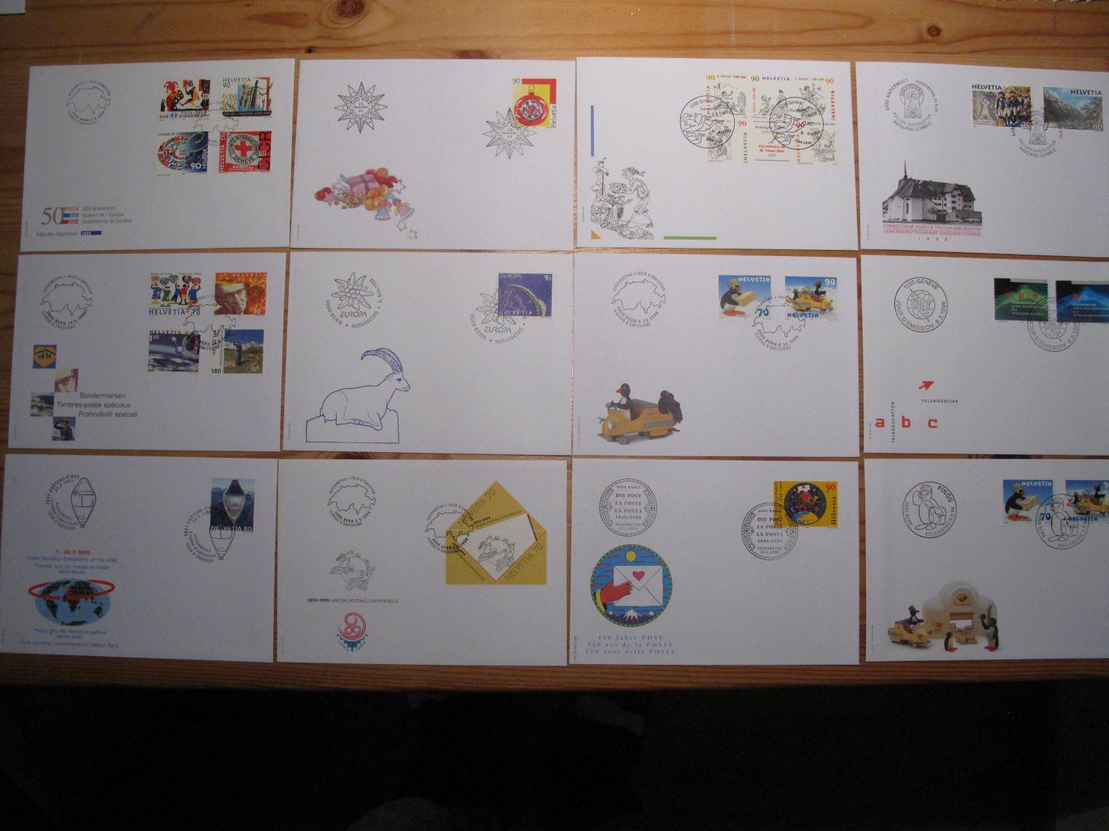 Tutti i francobolli: Schweiz FDC 1999 – Usato da Wil SG venduto da fva01