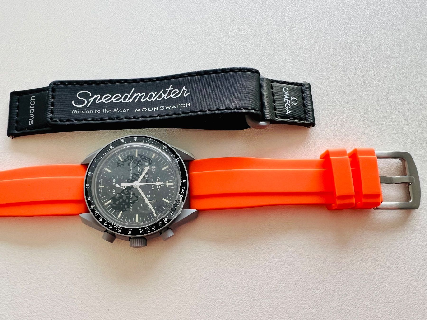 Swatch Uhren: Bracelet orange pour OMEGA x SWATCH Mission to the Moon – Neu (gemäss Beschreibung) aus Le Mont-sur-Lausanne von LycaGallery