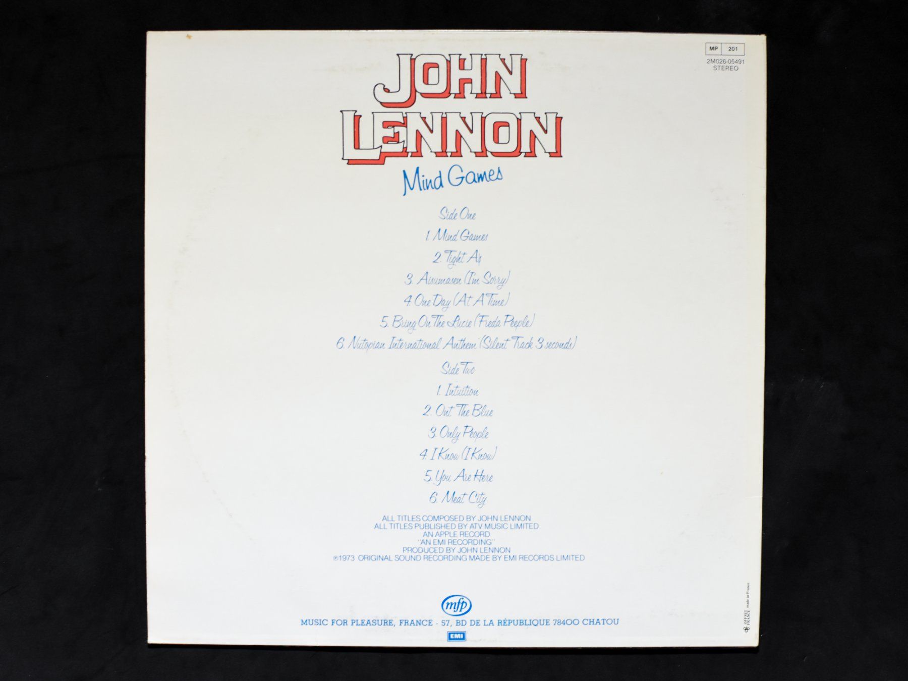 Schallplatten: John Lennon - Mind Games – Gebraucht aus Belmont-sur-Yverdon von ag97 1