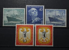 Berliner  Mi-Nr. 126-130 Postfrisch Tadellos 42 Fr