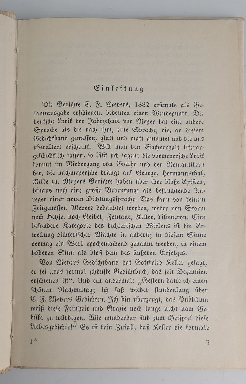 Libri: Conrad Ferdinand Meyer - Gedichte, antikes Buch, Top! – Usato da Zürich venduto da axolottchen 7