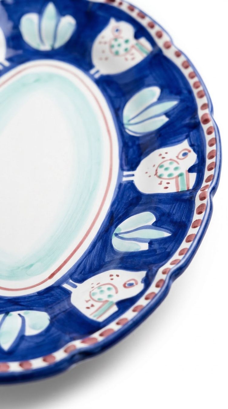 Piatti: Keramik Servierplatte oval handbemalt Italien – Nuovo (secondo la descrizione) da Silvaplana venduto da pic.ceramics 1