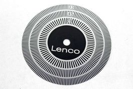 Vintage - Stroboskopscheibe von LENCO L70 / L77 / L78, uva