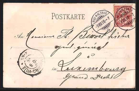 Cartoline postali: Litho Interlaken, Strassenpartie mit Vol – Usato da Berlin venduto da bartko-reher 1