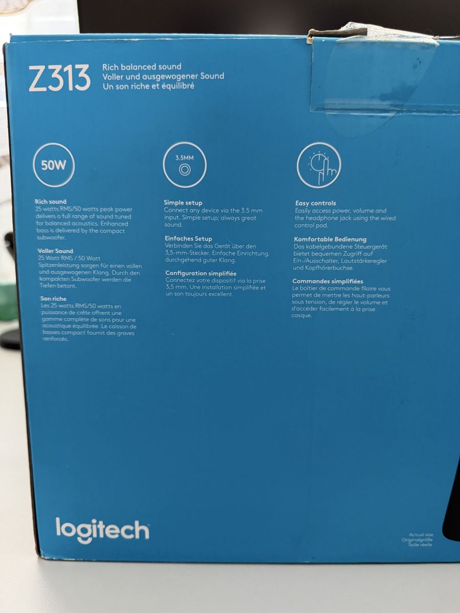 Logitech Casse acustiche: Logitech Z313 PC Lautsprecher 50W – Usato da Courgevaux venduto da mischze 3