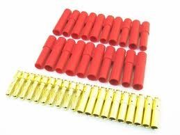 4mm Goldstecker Set Verpolungssicher 10 stk.