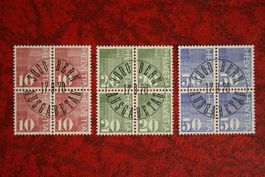 1970: 483-485 4er-Block Et. mit Gummi