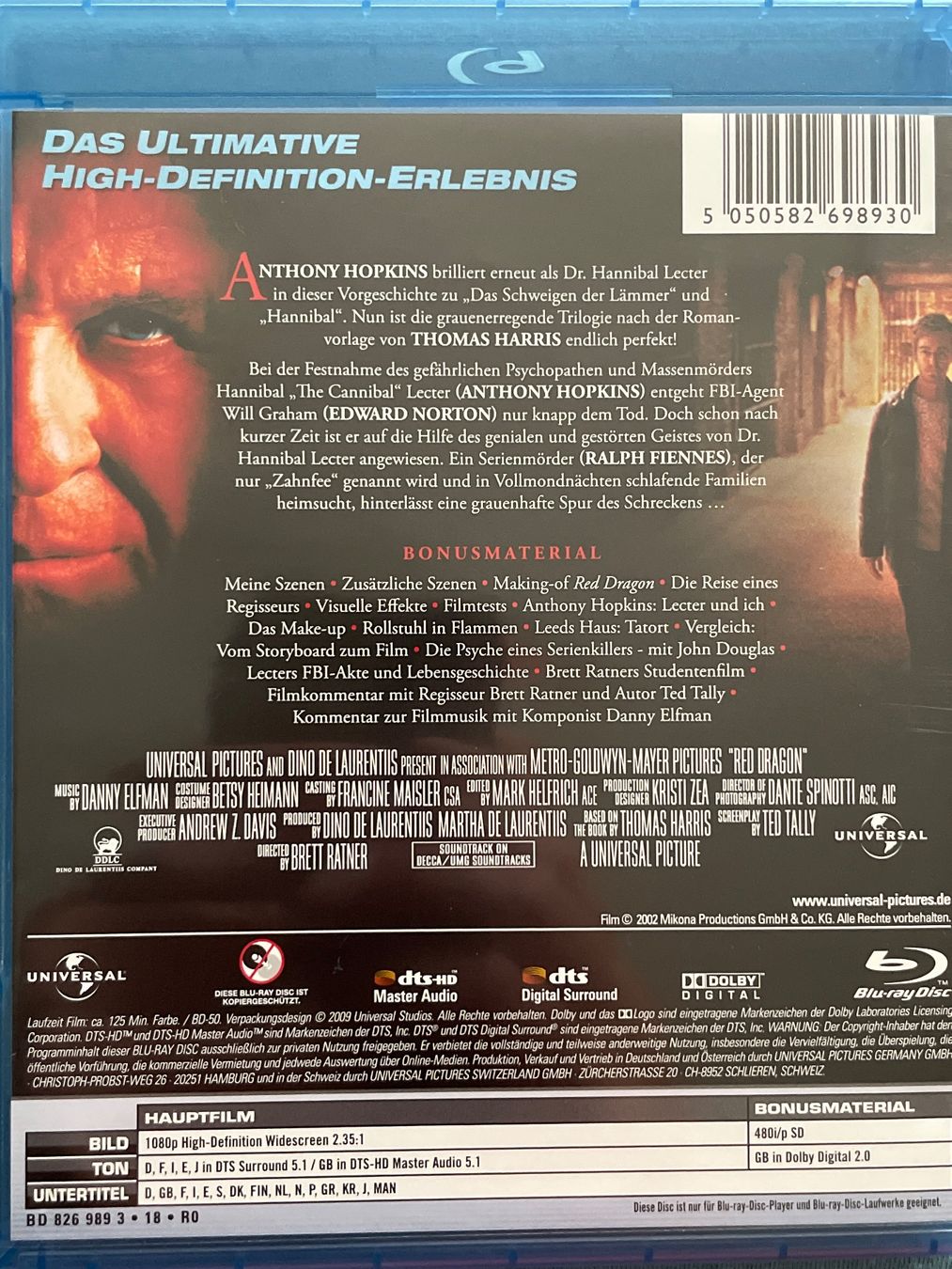 Alle DVDs: Roter Drache   (2002) – Neu (gemäss Beschreibung) aus Waldenburg von Gonzo8 1