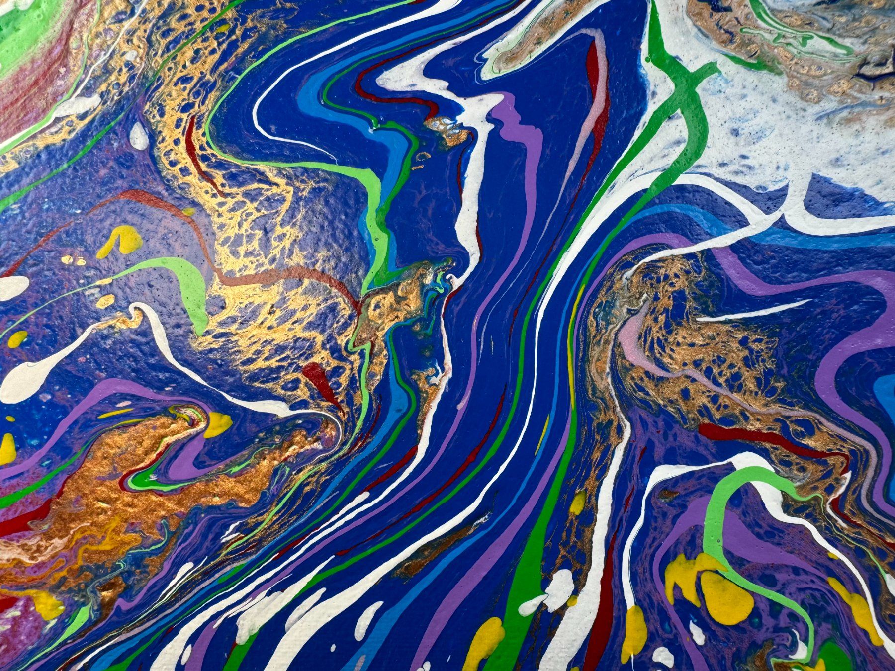 Dipinti: Acryl-Flüssigmalerei, quadratisch – Usato da Schlieren venduto da MayaSheng1983 1