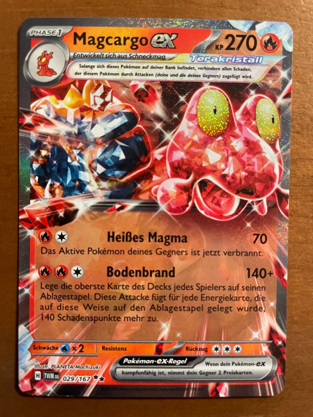 Pokémon Sammelbilder & Trading cards: Pokemon Magcargo eX (Versand gratis) – Neu (gemäss Beschreibung) aus Chur von Angerson