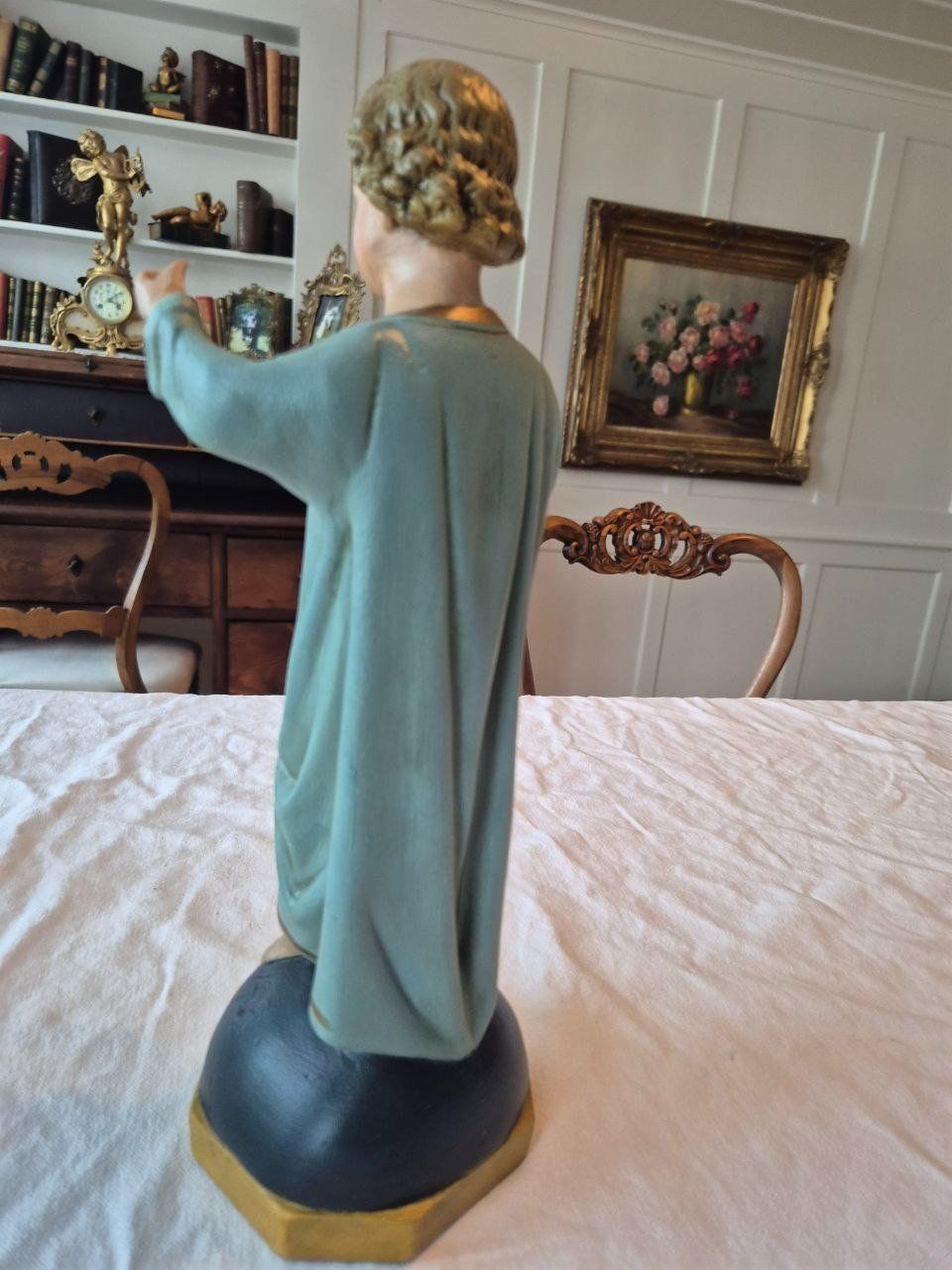 Figuren: Jesuskind Figur Gips 1920 – Gebraucht aus Speicher von Ramtha1 1