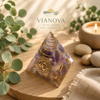 💜🔺 Pyramide en Améthyste – Élégance & Sérénité 🔺💜