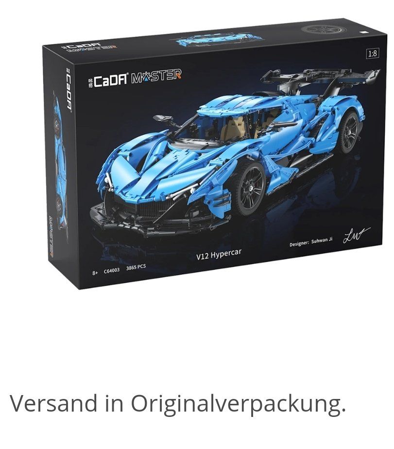 Baukästen: CaDA C64003 V12 Hypercar Static Version - 3865 Teile – Neu und originalverpackt aus Kaltbrunn von simon0731 2