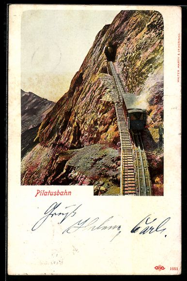 Cartoline postali: AK Luzern, Pilatusbahn – Usato da Berlin venduto da bartko-reher