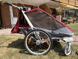 Charette Thule pour 2 enfants
