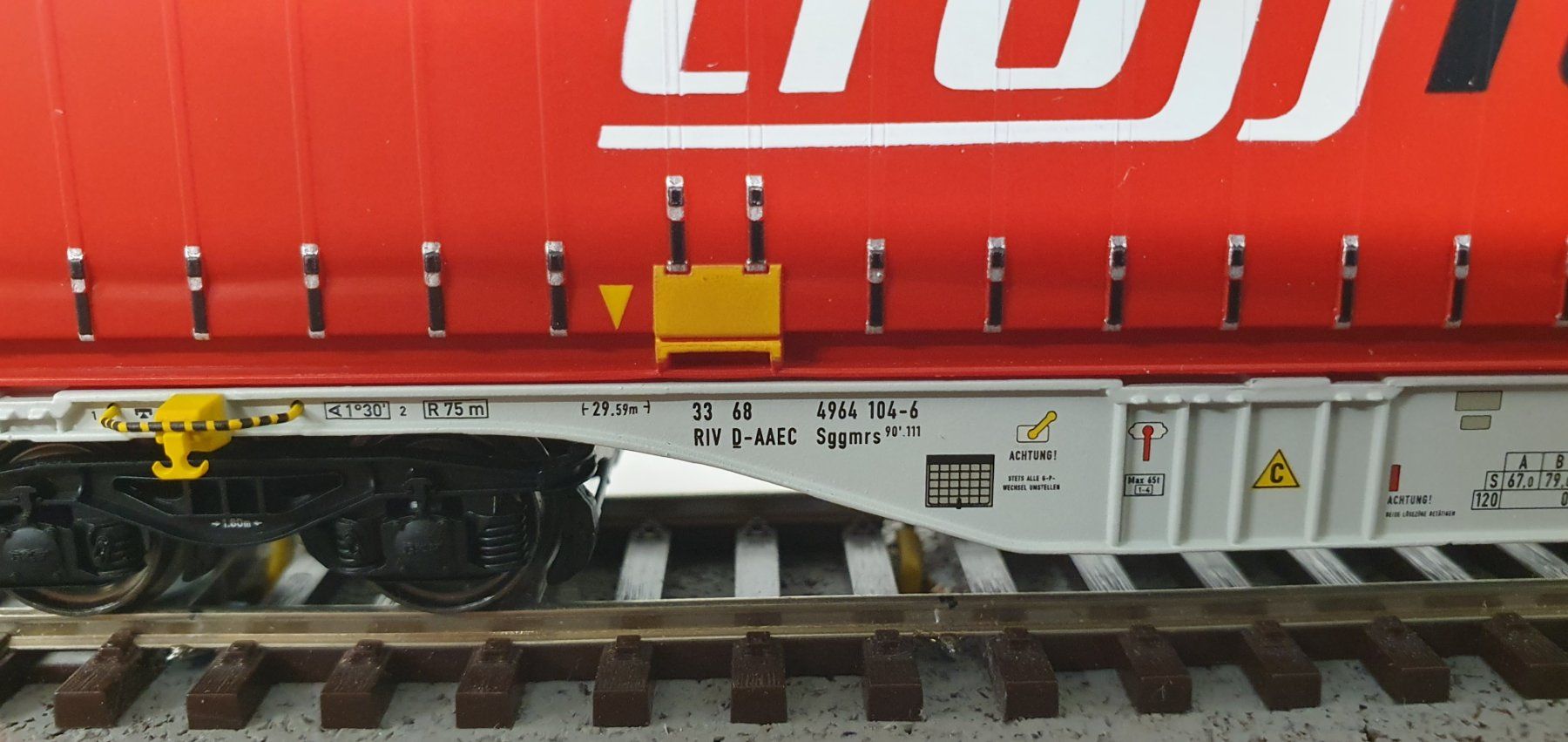 ACME Modelleisenbahnen: ACME 90099 AAE Sggmrss Doppeltragwagen, Container crossrail – Neu und originalverpackt aus Würenlos von juruth 5