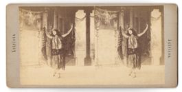 Stereo-Fotografie Schauspielerin im Roll