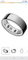 Oura Ring 4. Generation in Schwarz, Grösse 7
