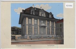 Langnau i. E. - Bankgebäude - coloriert