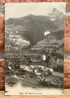 1910 - ST. MAURICE - Dorfansicht - Rhonetal