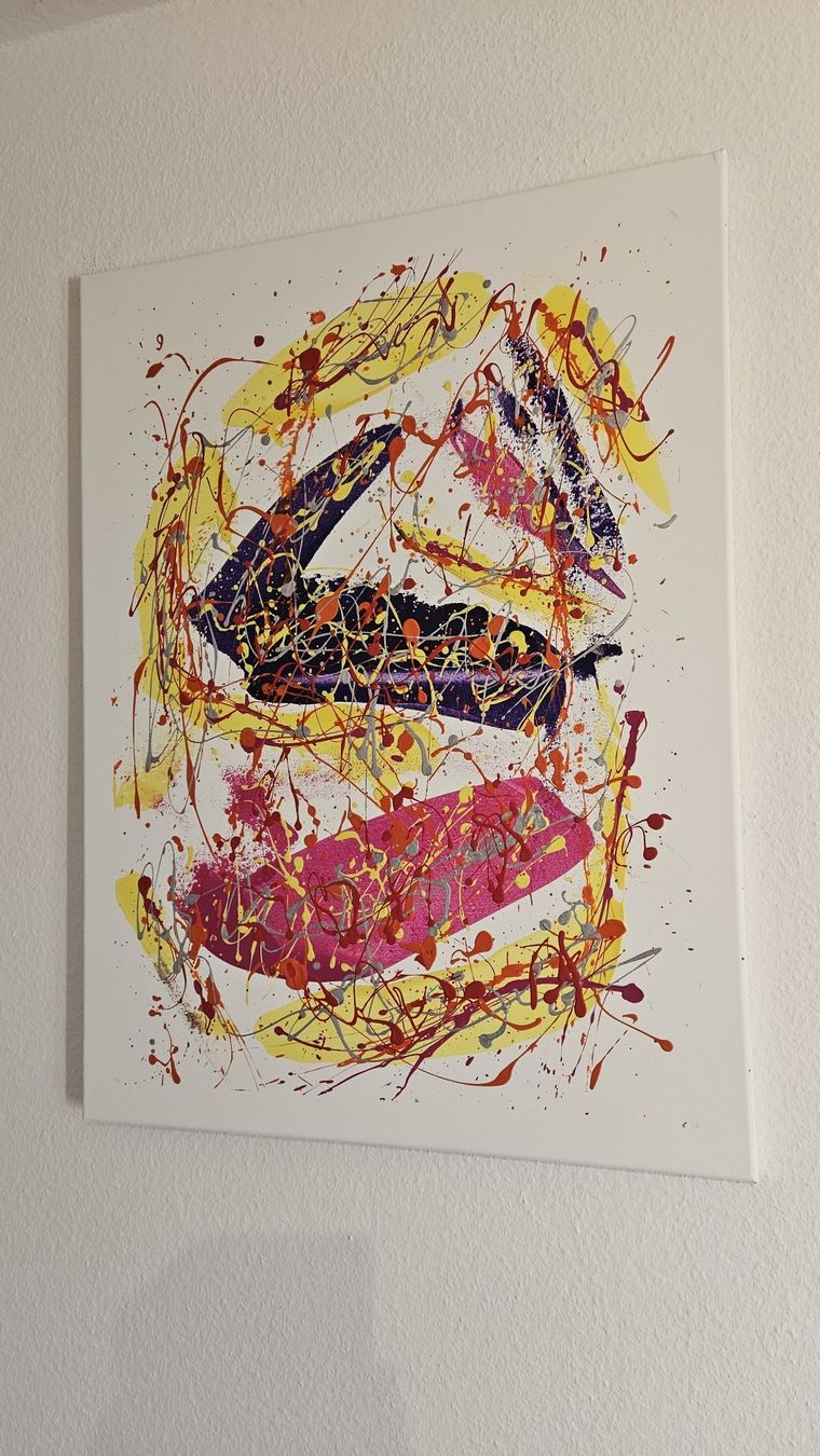 Dipinti: Peinture abstraite multicolore 60x80 cm – Nuovo (secondo la descrizione) da Le Locle venduto da fab_c9hh 1