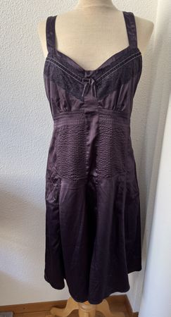 Robe "mais il est où le soleil ?" Violette foncée, T42
