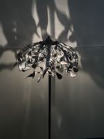Hölscher Leuchten Design-Stehleuchte Chrom / Silber