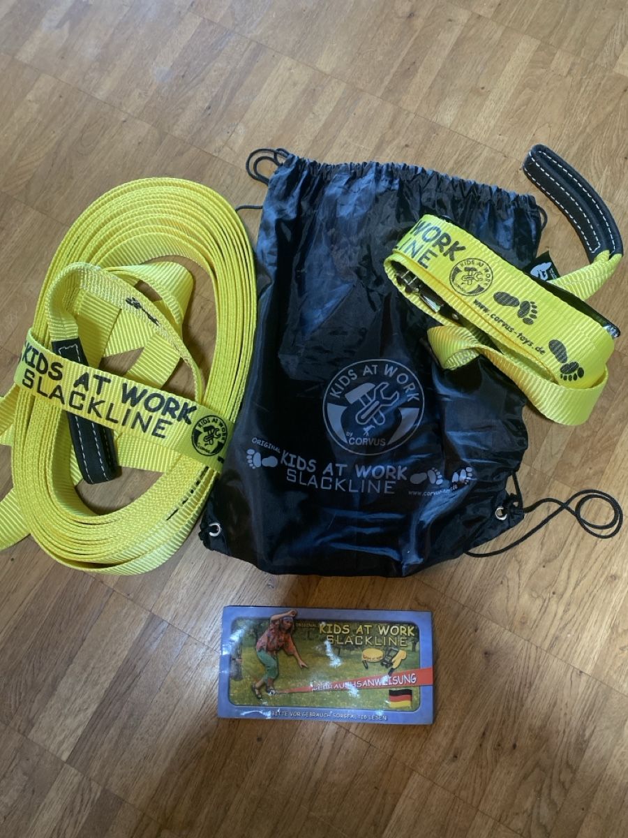 Giochi: Kids at Work Slackline Set Outdoor – Nuovo (secondo la descrizione) da Uster venduto da jro_xn9j