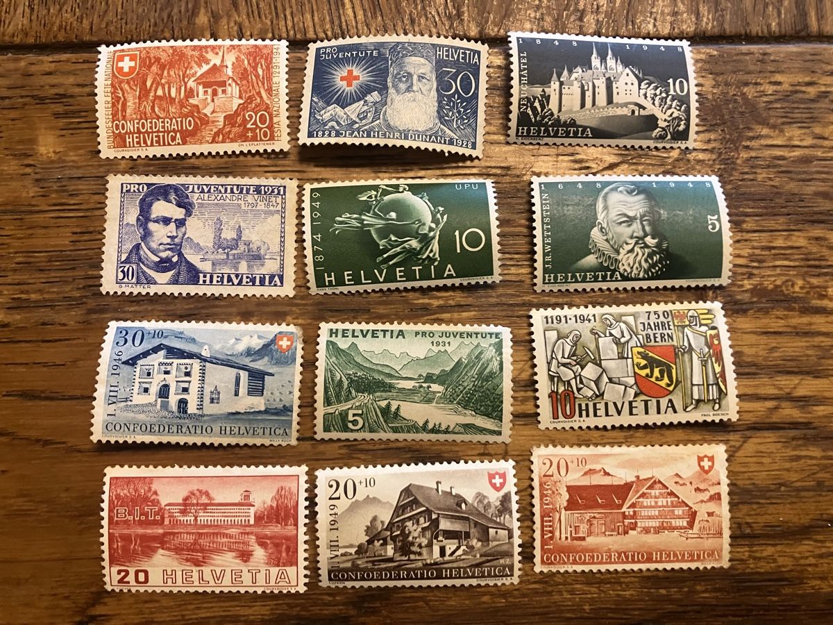 Tutti i francobolli: Timbres suisses neufs – Nuovo (secondo la descrizione) da Puidoux venduto da lemacos