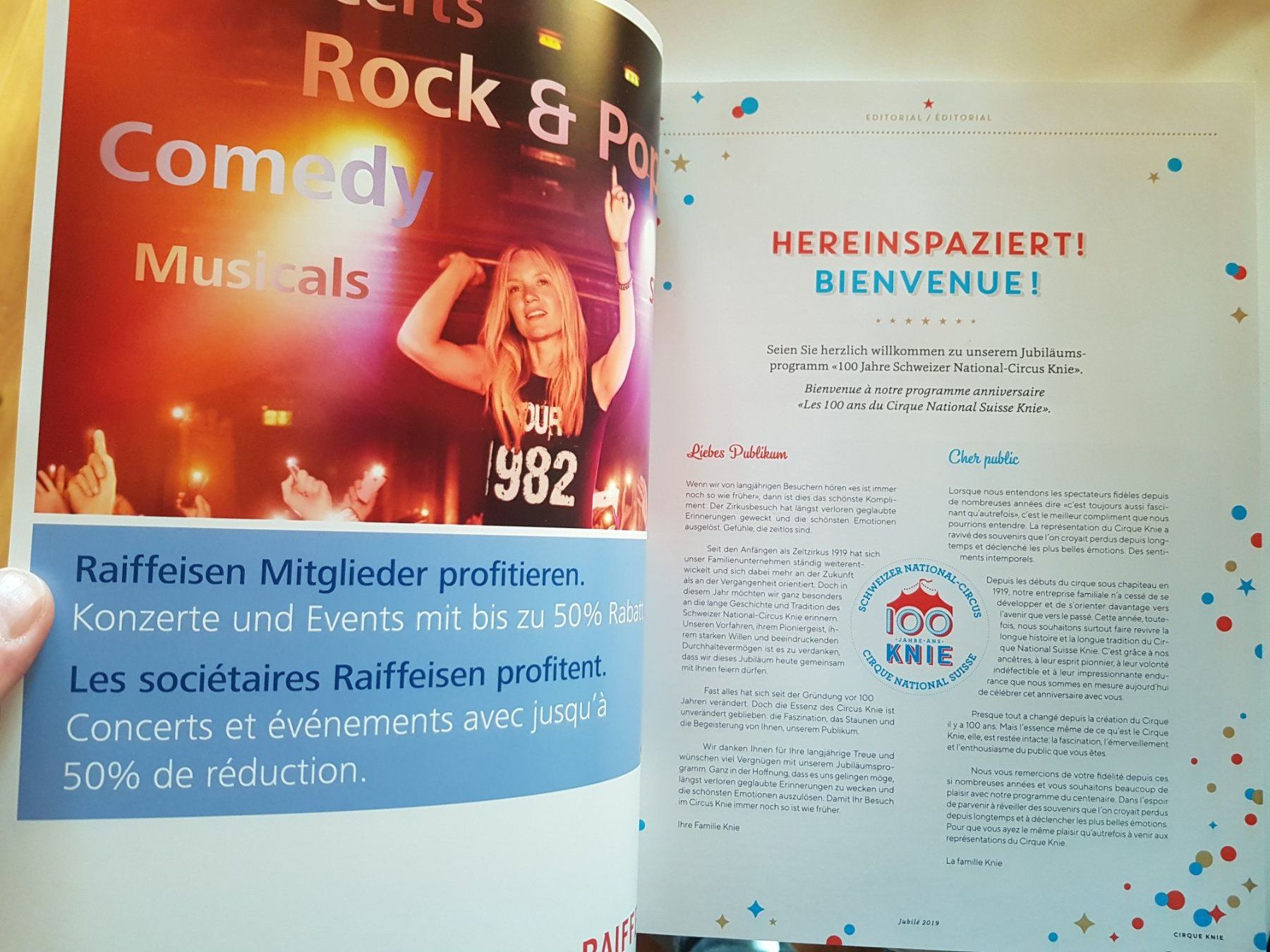 Libri: Katalog Zirkus Knie Jubiläums Programm Buch 2019 – Usato da Walterswil BE venduto da Lonitti 8