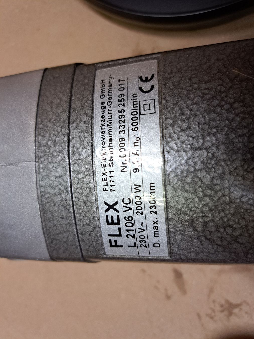 Flex Schleifen & Polieren: Flex Winkelschleifer L2106 VC - Unbenutzt – Neu und originalverpackt aus Ebikon von inf_9pqv 1