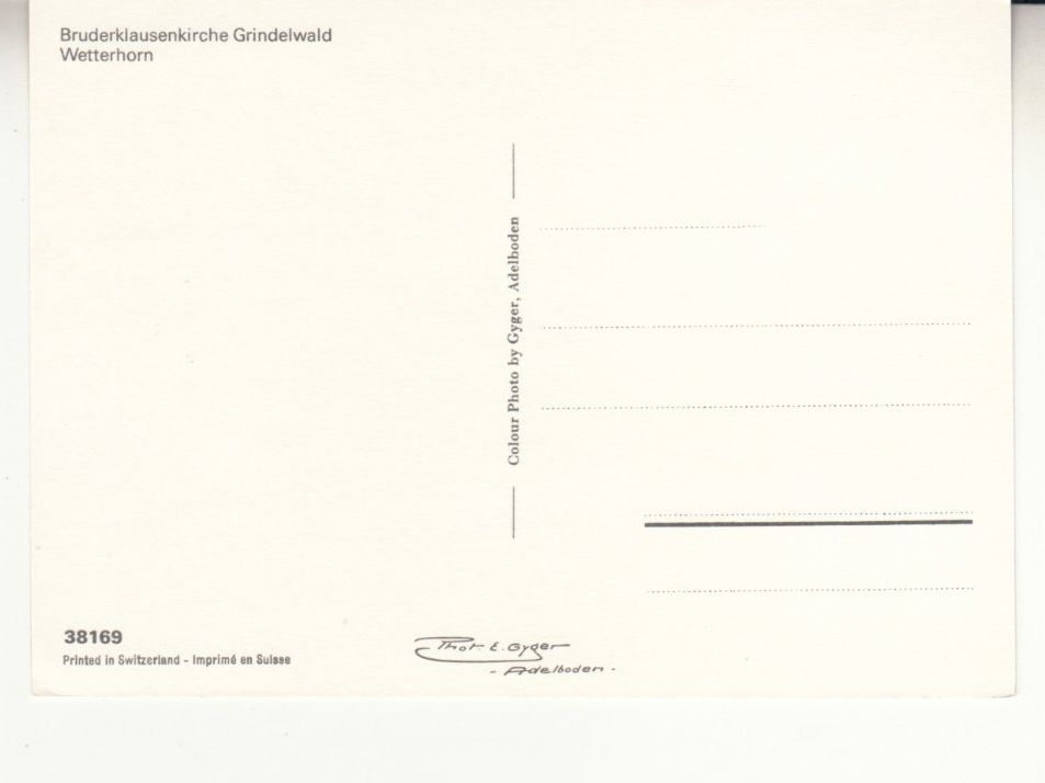 Ansichtskarten: Grindelwald ca. 1970 – Gebraucht aus Bürglen TG von StampGraf 1