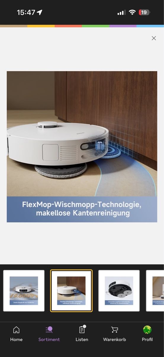 Aspirapolveri & Accessori: Staubsauger Roboter Mova E40 Ultra mit Wischfunktion – Usato da Zürich venduto da sst_c9tf 3