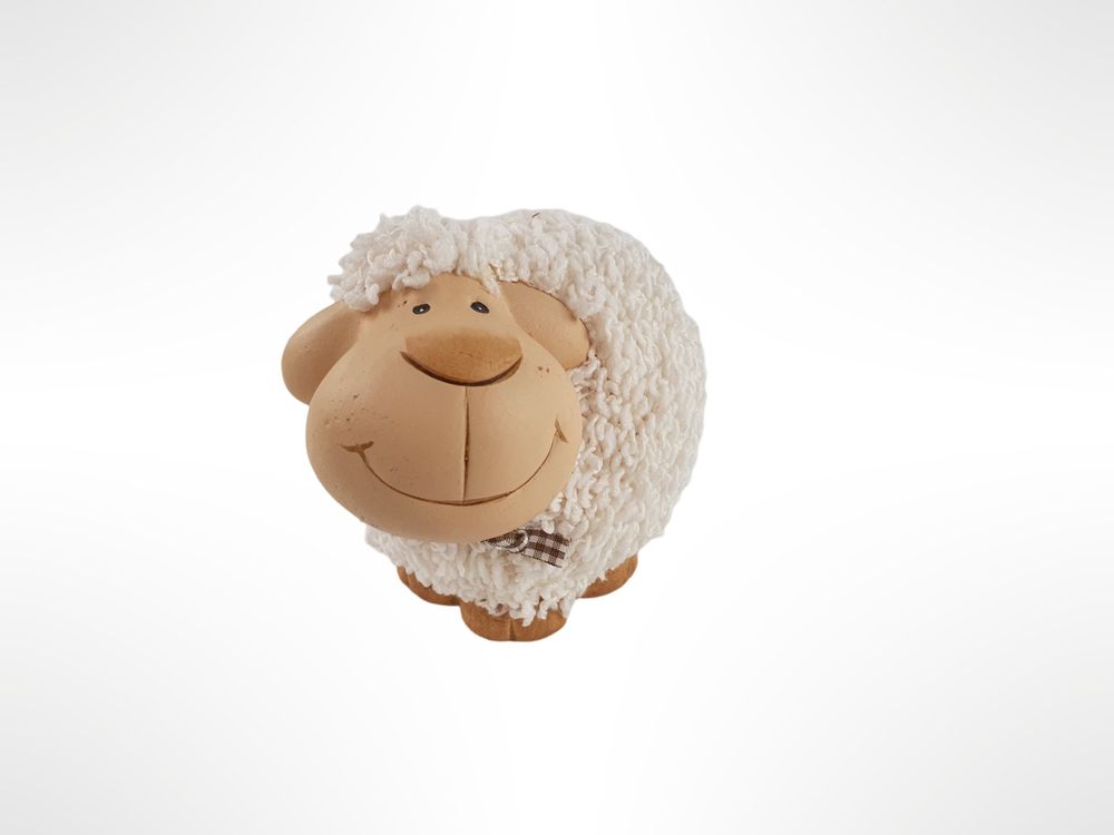 Keyhome Geflügelbüste Aus Kunstharz – 80 Cm Hoch, Beige Gealtert, Klassische Dekoration
