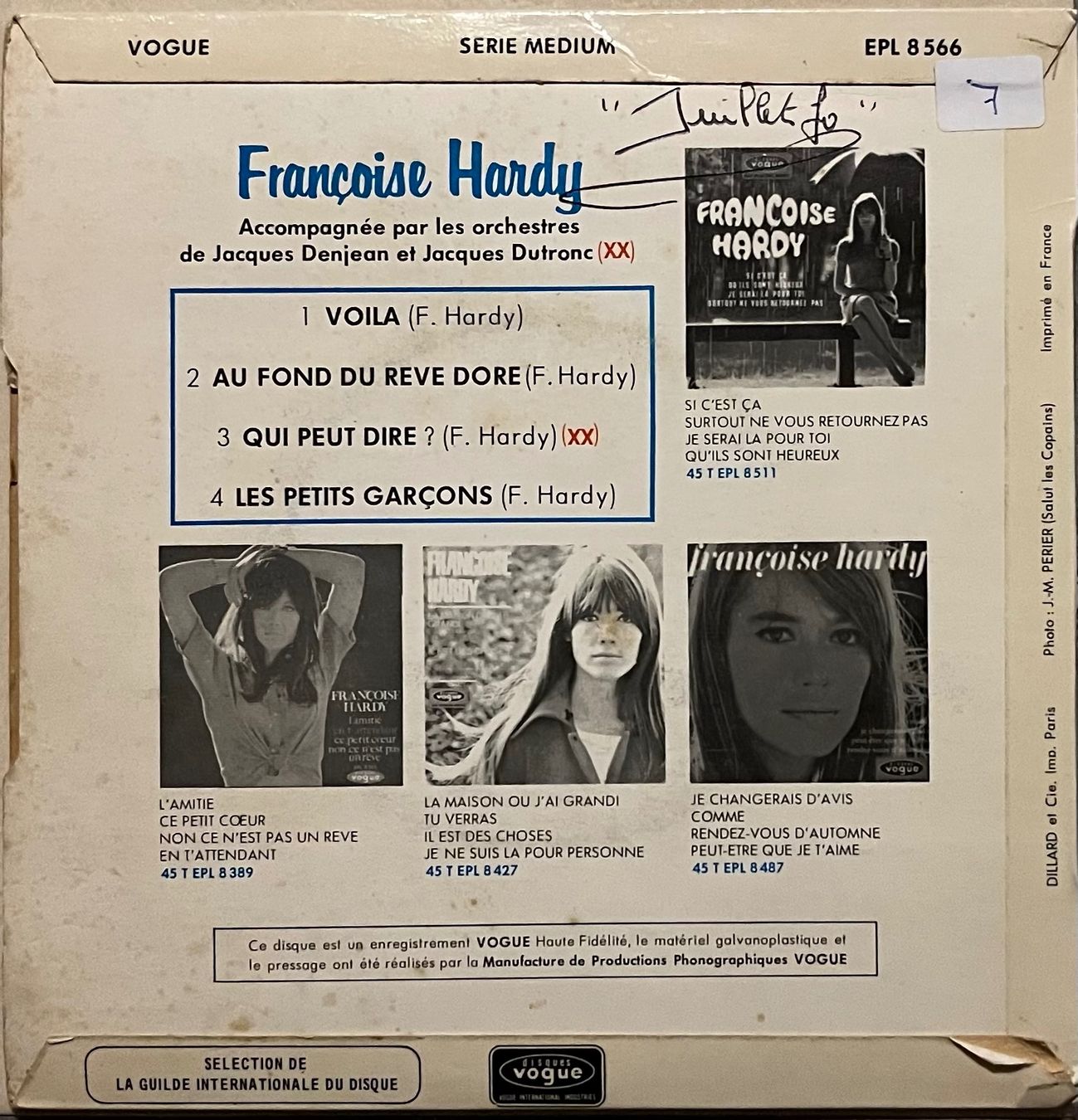 Dischi in vinile: FRANÇOISE HARDY - VOILÀ – Usato da Bussigny venduto da vinyl-pas-cher 1