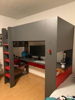 Modernes Hochbett mit integriertem Schreibtisch zu verkauf